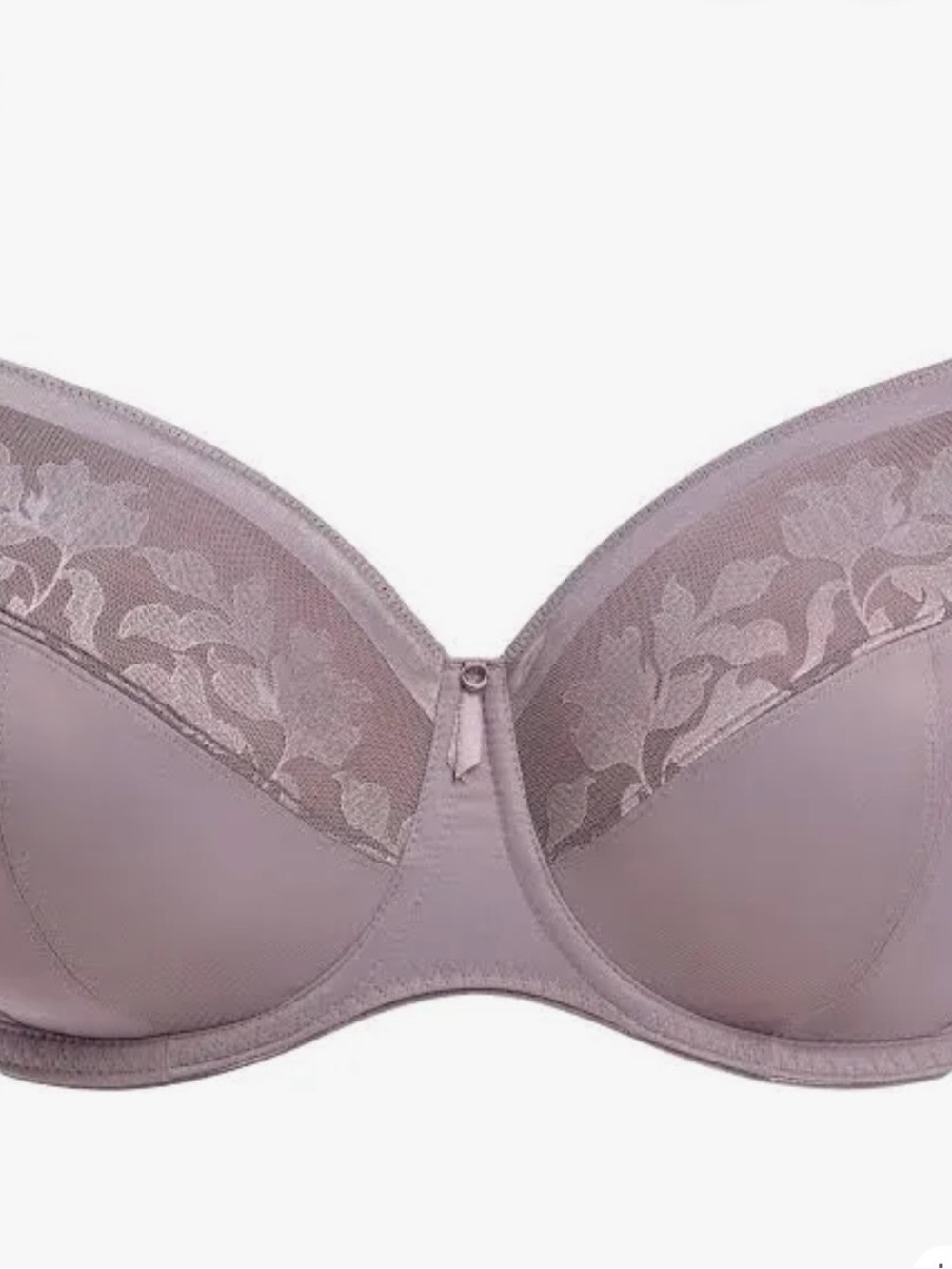 Women's Lace Trim Full Coverage Bra